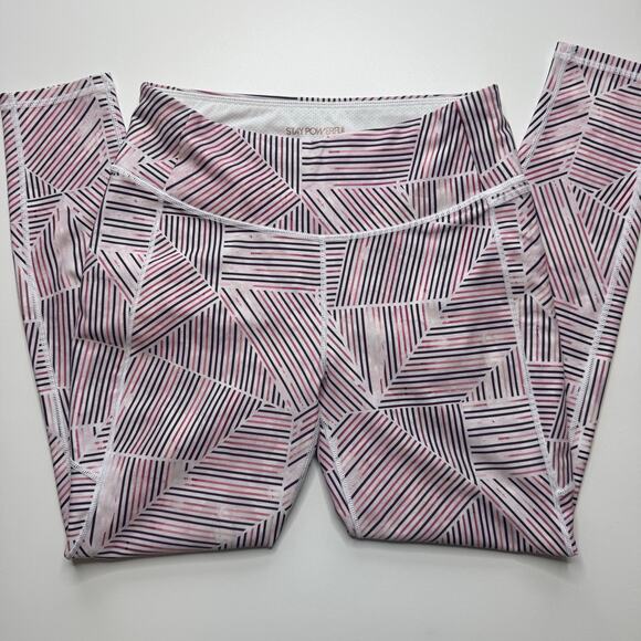 CALIA by Carrie Underwood | Pink Stripe 7/8 Leggings - Picture 3 of 4